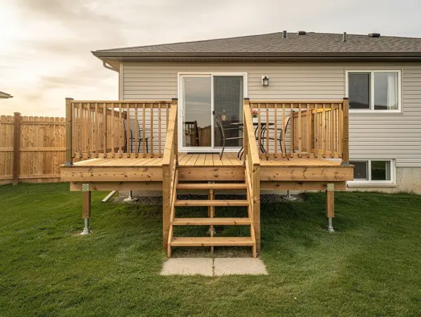 Pressure-Treated Deck — rendered mockup
