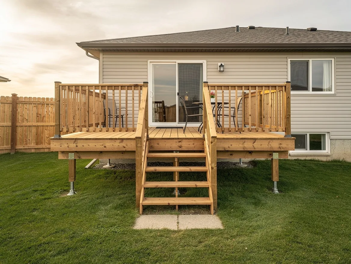 Pressure-Treated Deck — pre-rendered mockup